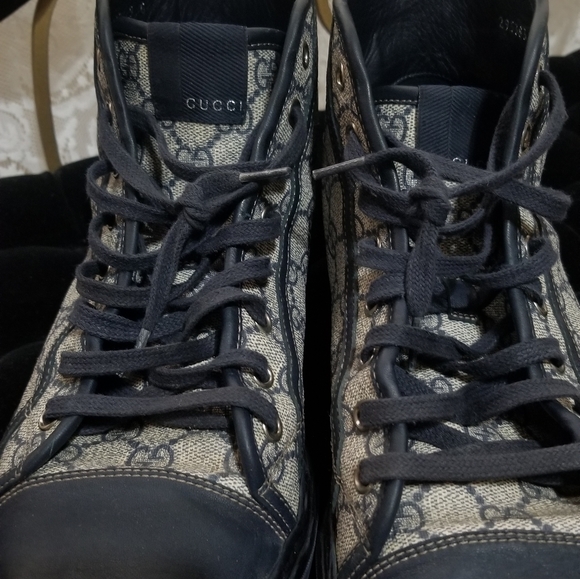 Gucci mens monogram high top - Picture 10 of 13